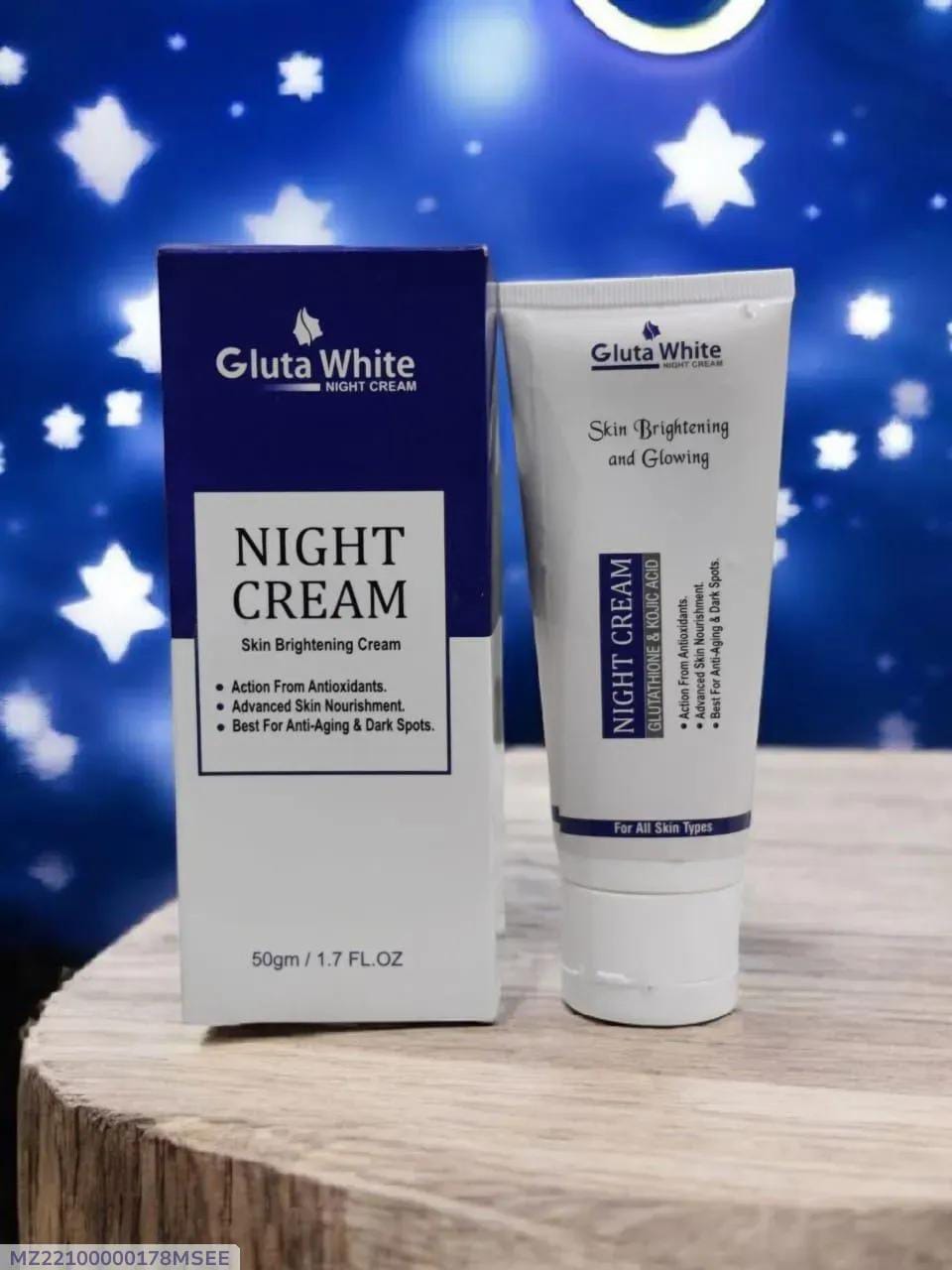 Gluta White Night Cream 50g | Nourishing Overnight Face Cream