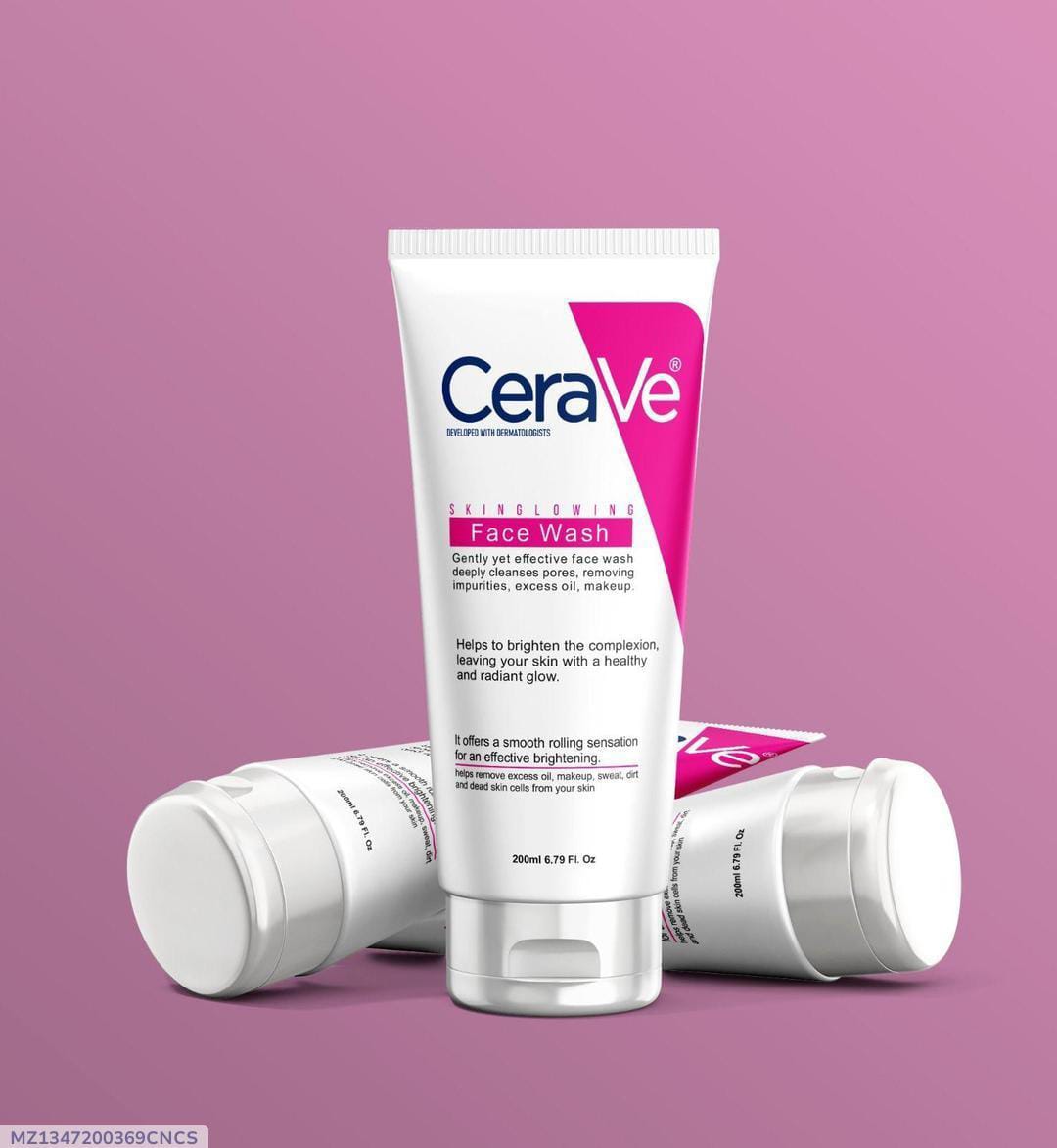 CeraVe Skin Glowing Face Wash 200ml | Deep Cleansing & Brightening Cleanser