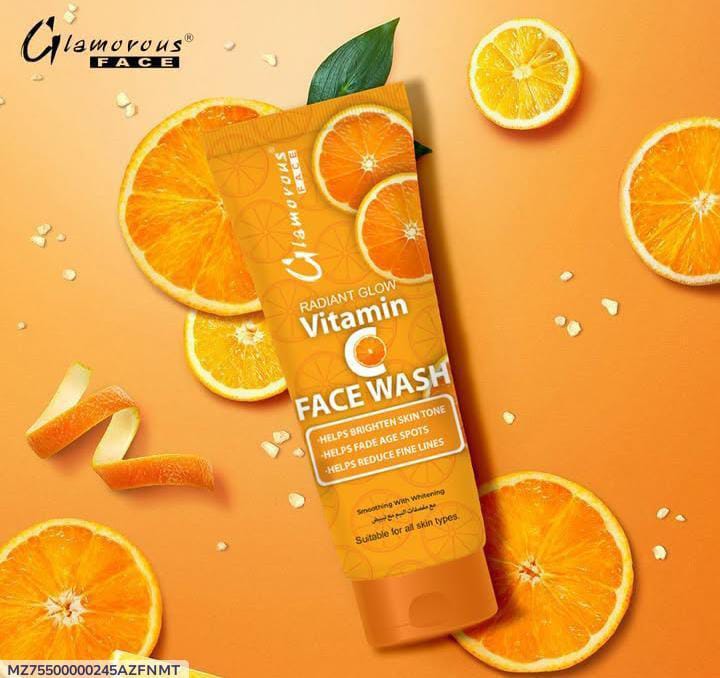 Glamorous Face Radiant Glow Vitamin C Face Wash | Deep Cleansing Facial Cleanser