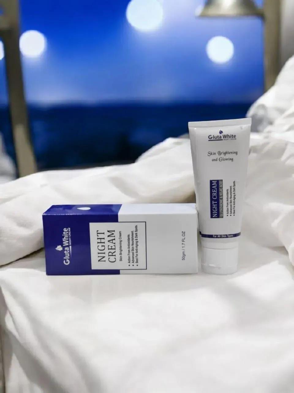 Gluta White Night Cream 50g | Nourishing Overnight Face Cream