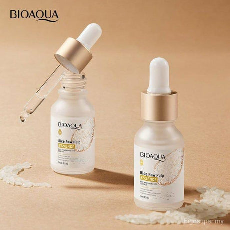 BIOAQUA Rice Raw Pulp Essence 15ml | Rice Hyaluronic Acid Hydrating Face Serum