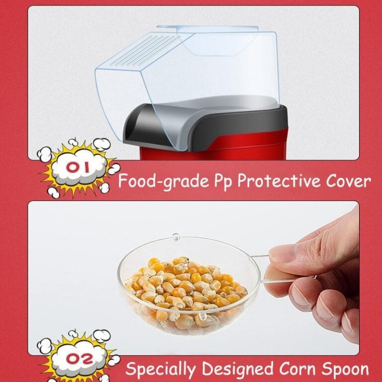 Electric Popcorn Maker Machine – Hot Air Popper for Home, Oil-Free & Fast Popcorn Maker