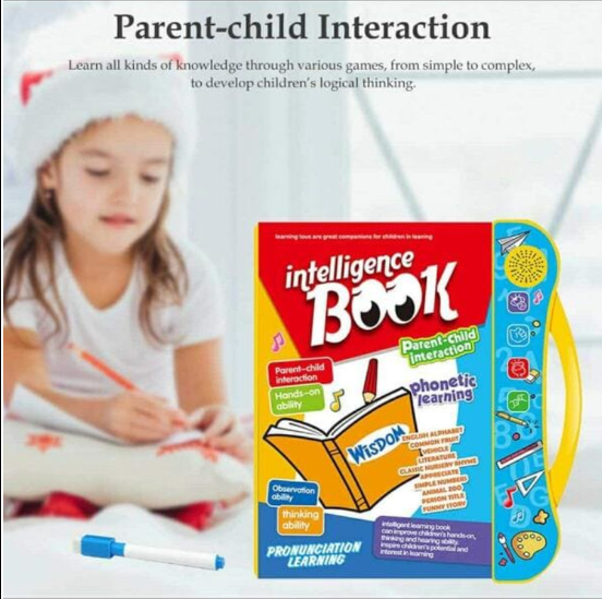 Interactive Intelligence Book for Kids – Educational Sound Learning Toy