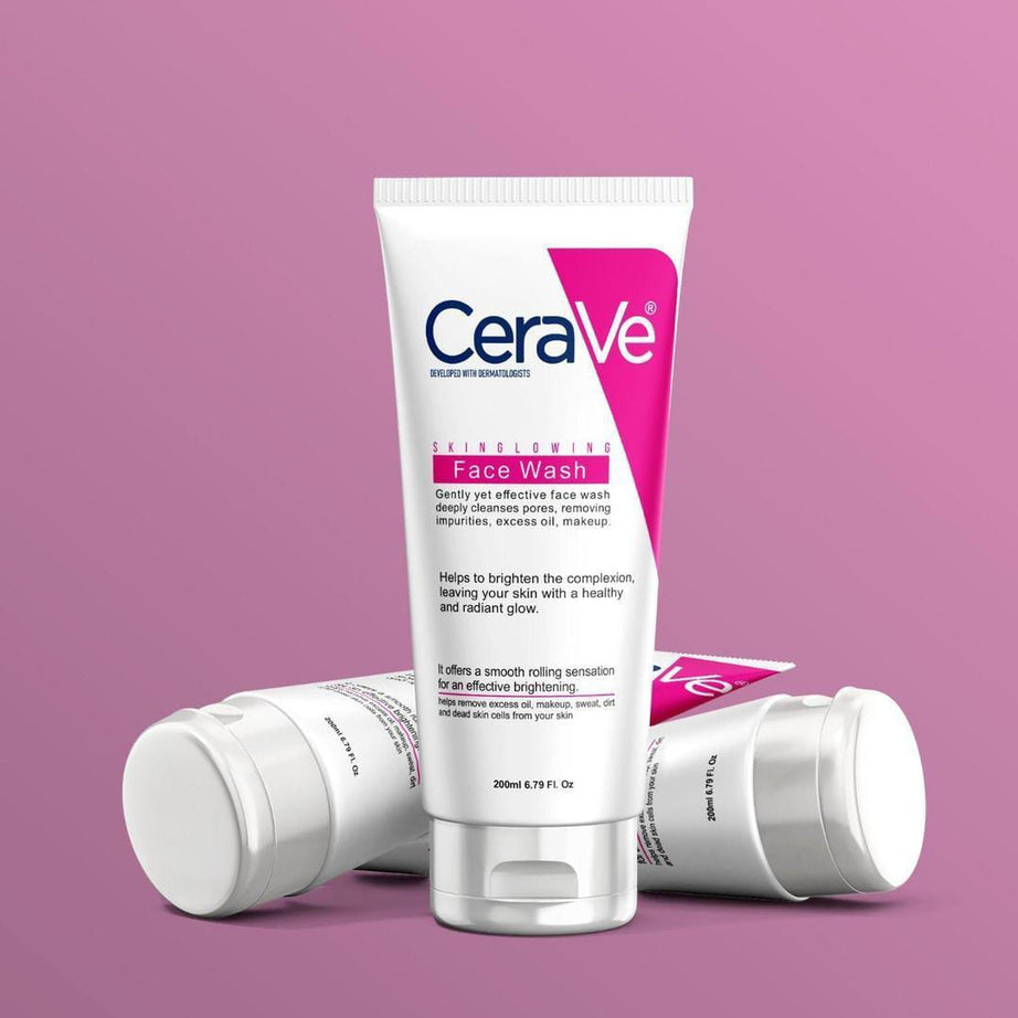 CeraVe Skin Glowing Face Wash 200ml | Deep Cleansing & Brightening Cleanser