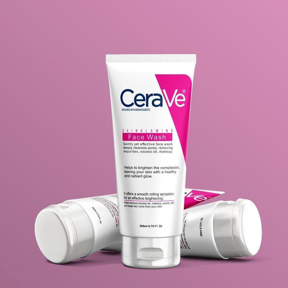 CeraVe Skin Glowing Face Wash 200ml | Deep Cleansing & Brightening Cleanser