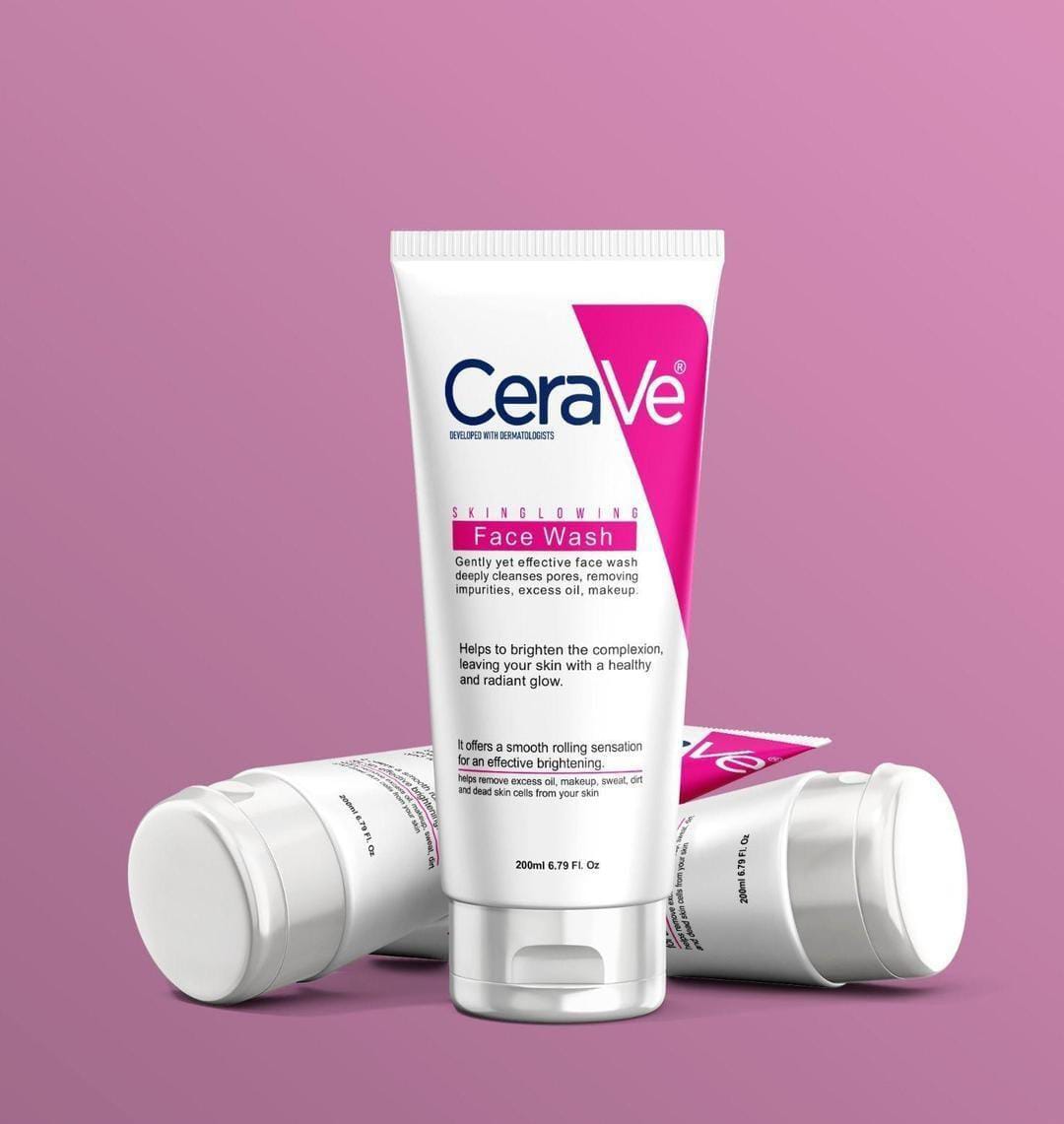 CeraVe Skin Glowing Face Wash 200ml | Deep Cleansing & Brightening Cleanser