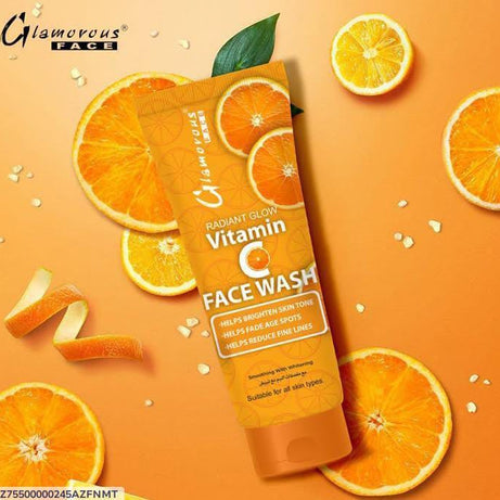 Glamorous Face Radiant Glow Vitamin C Face Wash | Deep Cleansing Facial Cleanser