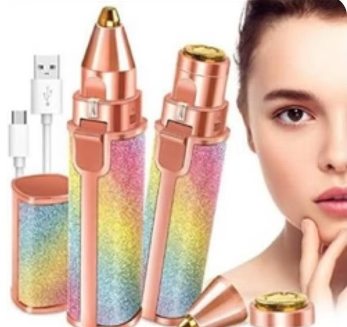 Rechargeable Eyebrow & Facial Hair Trimmer Painless Precision Beauty Toal